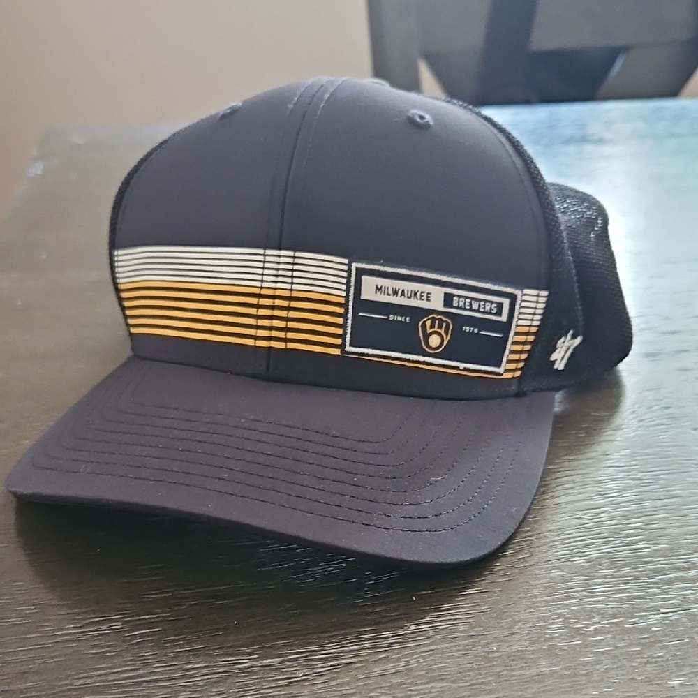 47 Brand Milwaukee Brewers Cap - Navy and Gold